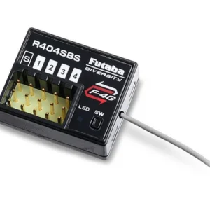 Futaba R404SBS 4-channel F-4G telemetry receiver with antenna